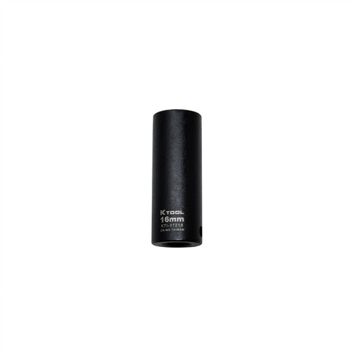 K Tool International 16MM 3/8 Drive Impact 6 Point Deep Socket