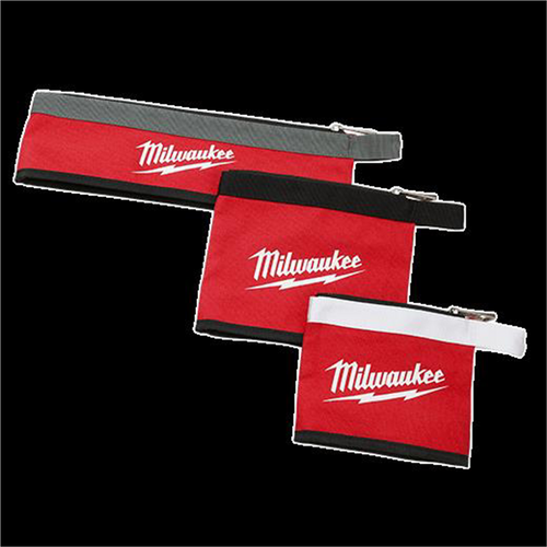 Milwaukee Tool 3PC Multi-Size Zipper Pouches Milwaukee Tool 3PC Multi-Size Zipper Pouches
