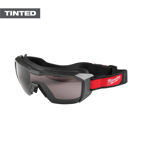 Milwaukee Tool Vented Low-Profile Goggles - Tinted Dual Coat Lens Milwaukee Tool Vented Low-Profile Goggles - Tinted Dual Coat Lens