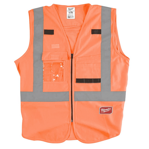 Milwaukee Tool Hi Vis Orange Safety Vest-S/M (CSA)