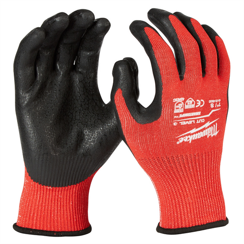 Milwaukee Tool Cut 3 Dipped Gloves - S