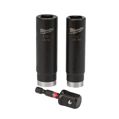 Milwaukee Tool 3-Piece SHOCKWAVE 1/2 in. Impact Duty Socket Set