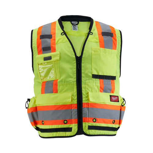 Milwaukee Tool Class 2 Surveyor's High Visibility Yellow Safety Vest - S/M