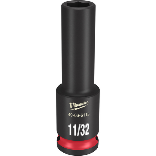 Milwaukee Tool SHOCKWAVE Impact Duty  3/8"Drive 11/32" Deep 6 Point Socket