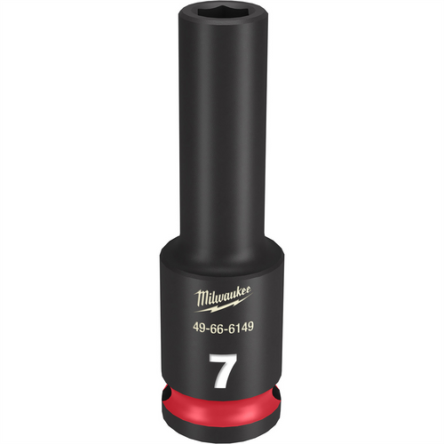 Milwaukee Tool SHOCKWAVE Impact Duty  3/8"Drive 7MM Deep 6 Point Socket