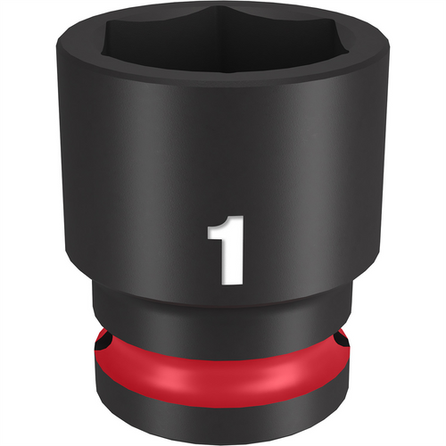 Milwaukee Tool SHOCKWAVE Impact Duty  1/2"Drive 1" Standard 6 Point Socket