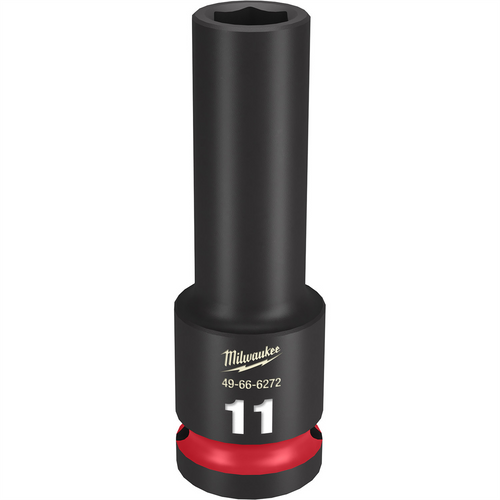 Milwaukee Tool SHOCKWAVE Impact Duty  1/2"Drive 11MM Deep 6 Point Socket