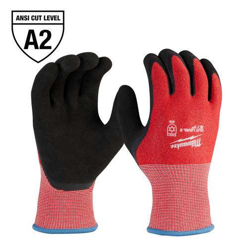 Milwaukee Tool Cut Level 2 Winter Dipped Gloves - M