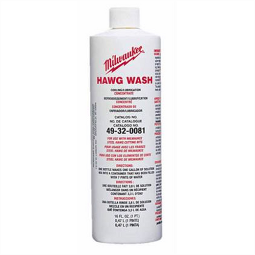 Milwaukee Tool 16 OZ. HAWG WASH, LIQUID CUTTING OIL Milwaukee Tool 16 OZ. HAWG WASH, LIQUID CUTTING OIL