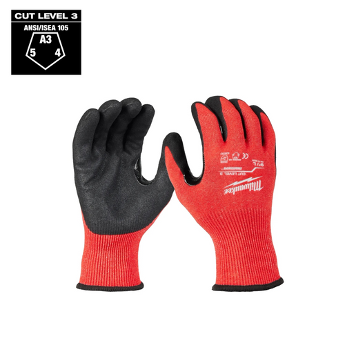 Milwaukee Tool (1) Cut Level 3 Nitrile Dipped Gloves - L (48-73-8632E) Milwaukee Tool (1) Cut Level 3 Nitrile Dipped Gloves - L (48-73-8632E)