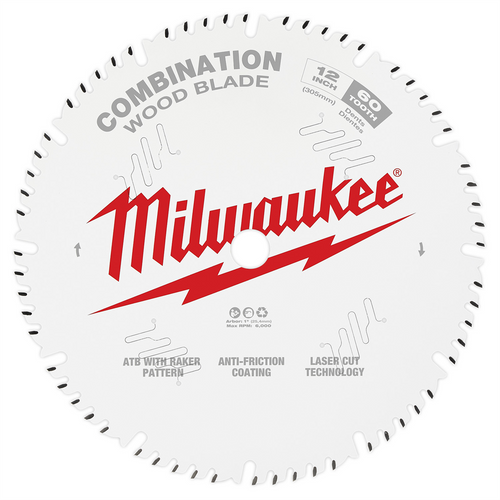 Milwaukee Tool 12" 60T Combination Circular Saw Blade Milwaukee Tool 12" 60T Combination Circular Saw Blade