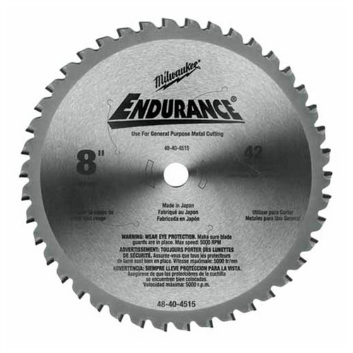 Milwaukee Tool 8" Metal & Stainless Cutting Circular Saw Blade Milwaukee Tool 8" Metal & Stainless Cutting Circular Saw Blade