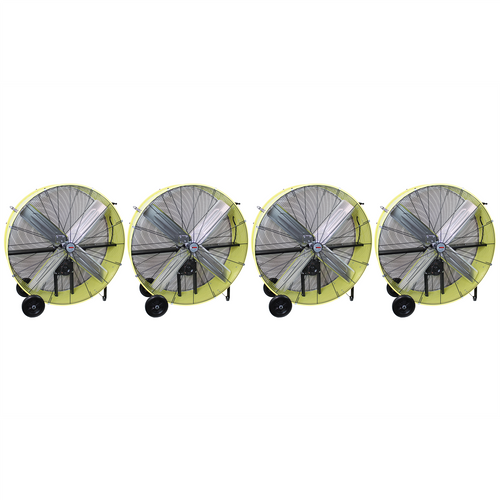 K Tool International 42" Belt Drive Industrial Drum Fan, Safety Yellow (Pallet of 4) K Tool International 42" Belt Drive Industrial Drum Fan, Safety Yellow (Pallet of 4)