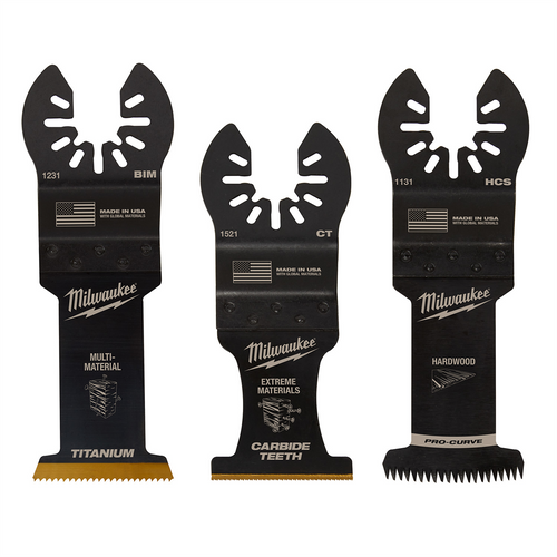 Milwaukee Tool OPEN-LOK All-Purpose Multi-Tool Blade Variety Pack 3PC