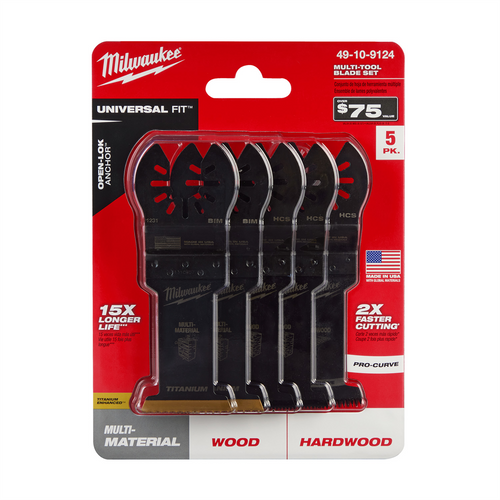 Milwaukee Tool Milwaukee OPEN-LOK 5PC Oscillating Blade Set