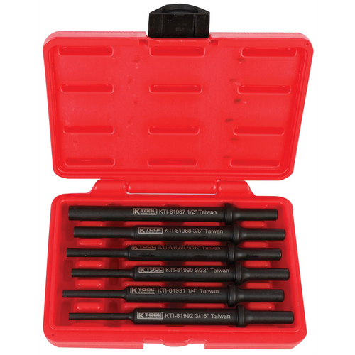 K Tool International Air Hammer Drifts Set 6 Piece