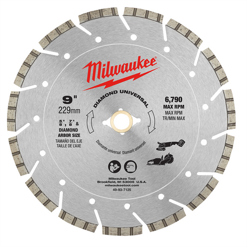 Milwaukee Tool 9" Diamond Universal Cutting Blade