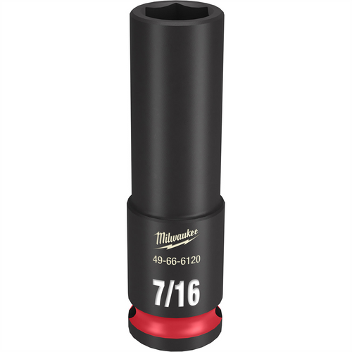 Milwaukee Tool SHOCKWAVE Impact Duty  3/8"Drive 7/16" Deep 6 Point Socket