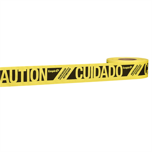 Milwaukee Tool 500 ft. Reinforced Yellow Barricade Tape - CAUTION/CUIDADO Milwaukee Tool 500 ft. Reinforced Yellow Barricade Tape - CAUTION/CUIDADO