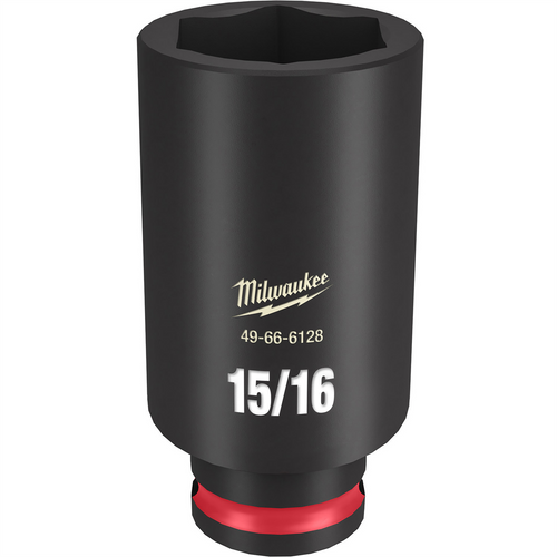 Milwaukee Tool SHOCKWAVE Impact Duty  3/8"Drive 15/16" Deep 6 Point Socket