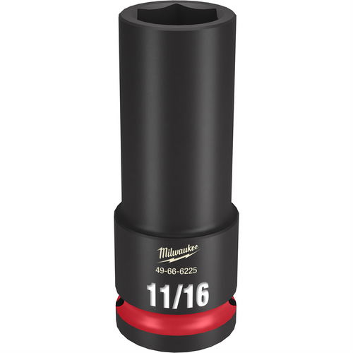 Milwaukee Tool SHOCKWAVE Impact Duty 1/2"Drive 11/16" Deep 6 Point Socket Milwaukee Tool SHOCKWAVE Impact Duty 1/2"Drive 11/16" Deep 6 Point Socket