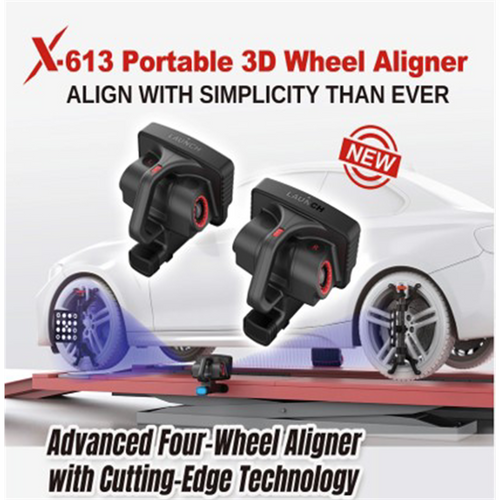 Launch Tech USA X613 Mobile Wheel Aligner?with X431 Throttle V Tablet, Full Automotive Software)