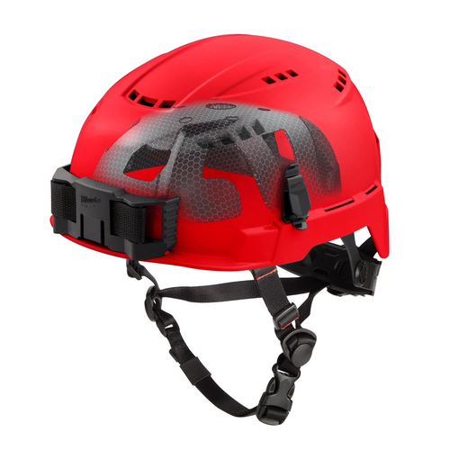 Milwaukee Tool BOLT Red Vented Safety Helmet with IMPACT ARMOR Liner (USA) - Type 2, Class C