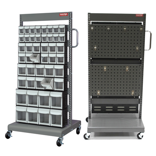 ShopSol CART 2 SIDED BINS/FLIP OUT