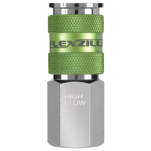 Legacy Manufacturing Flexzilla High Flow Coupler, 1/4 Body, 1/4 FNPT