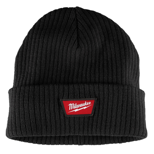 Milwaukee Tool Rib-Knit Cuffed Beanie - Black