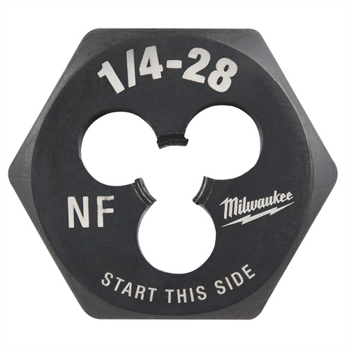 Milwaukee Tool 1/4"-28 NF 1-Inch Hex Threading Die