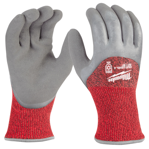 Milwaukee Tool Cut Level 4 Winter Dipped Gloves - Medium