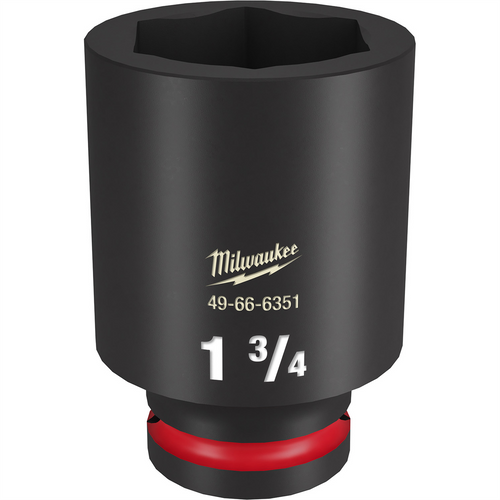 Milwaukee Tool SHOCKWAVE Impact Duty  3/4"Drive 1-3/4" Deep 6 Point Socket