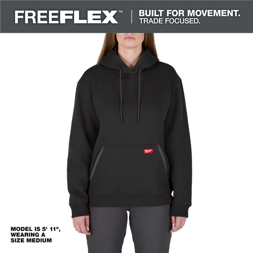 Milwaukee Tool Women's FREEFLEX Pullover Hoodie- Black - SX