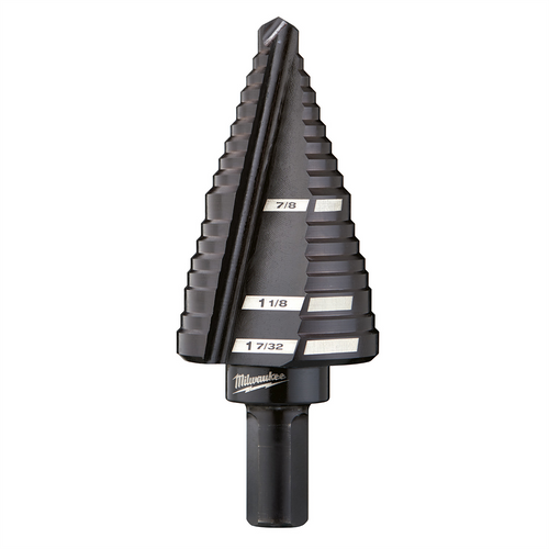 Milwaukee Tool #11 Step Drill Bit, 7/8" - 1-7/32" Milwaukee Tool #11 Step Drill Bit, 7/8" - 1-7/32"