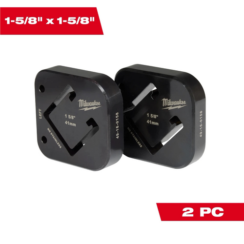 Milwaukee Tool 1-5/8 Inch x 1-5/8 Inch Single Strut Shearing Dies