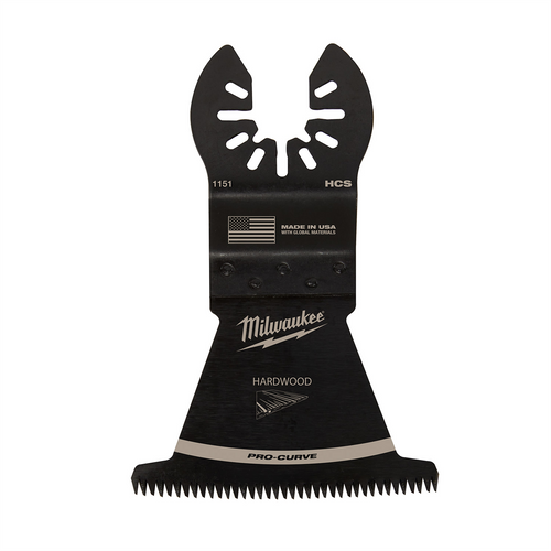 Milwaukee Tool OPEN-LOK 2-1/2" HCS Japanese Tooth PRO-CURVE Hardwood Multi-Tool Blade