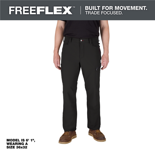 Milwaukee Tool FREEFLEX Tech Pants - Black 30 X 30