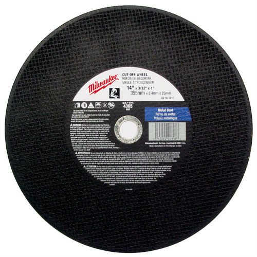 Milwaukee Tool 12" x 1/8" x 1" Cut-Off Wheel (Type 1)