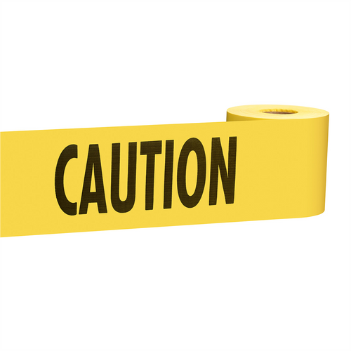 Milwaukee Tool 300' Yellow Standard Barricade Tape-Caution Milwaukee Tool 300' Yellow Standard Barricade Tape-Caution