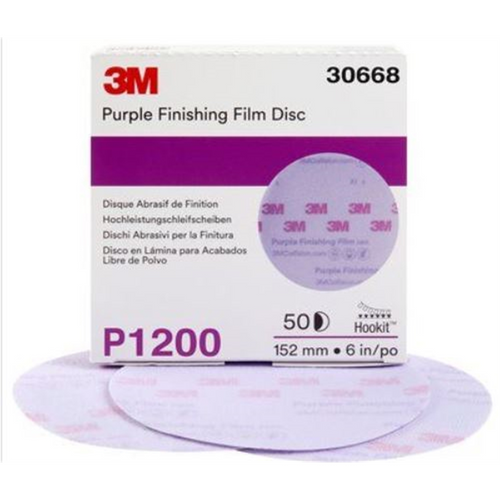 3M Hookit Abrasive Disc 260L 6" P1200 50 pack 3M Hookit Abrasive Disc 260L 6" P1200 50 pack