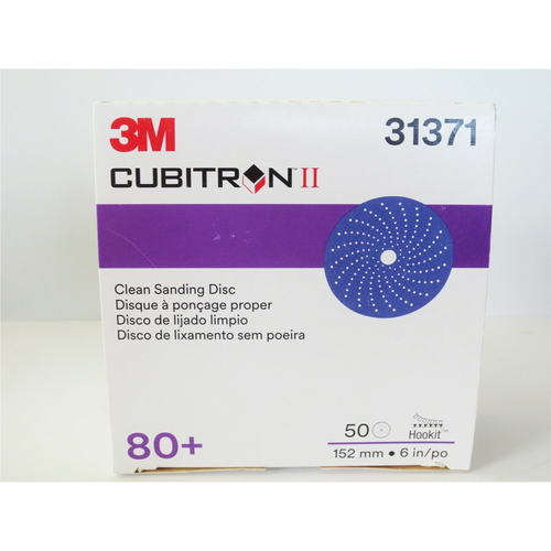 3M Cubitron II Hookit Clean Sanding Disc 6" 80 grit 3M Cubitron II Hookit Clean Sanding Disc 6" 80 grit