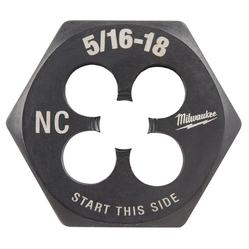Milwaukee Tool 5/16"-18 NC 1-Inch Hex Threading Die
