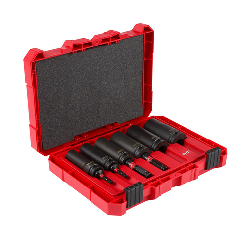 Milwaukee Tool SHOCKWAVE Lineman's 10PC 2 IN 1 12PT Socket Set