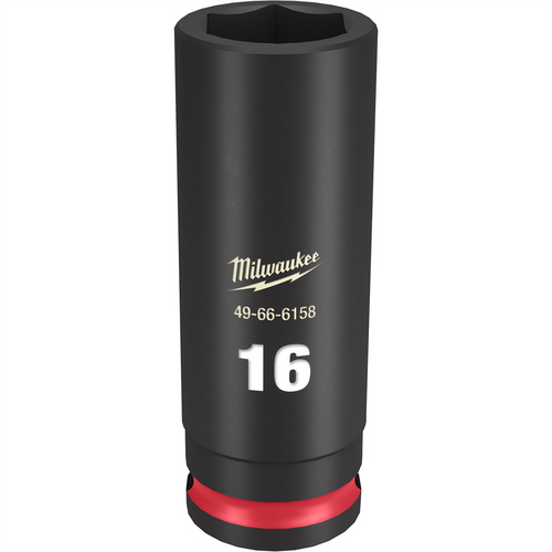 Milwaukee Tool SHOCKWAVE Impact Duty  3/8"Drive 16MM Deep 6 Point Socket
