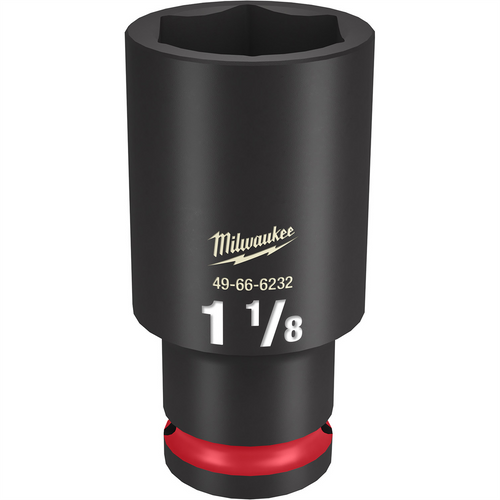 Milwaukee Tool SHOCKWAVE Impact Duty  1/2"Drive 1-1/8" Deep 6 Point Socket