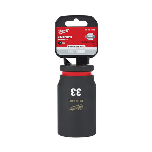 Milwaukee Tool SHOCKWAVE Impact Duty  3/4"Drive 33MM Deep 6 Point Socket