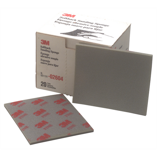 3M SPONGE SHEETS SOFTBACK 4-1/2"X5-1/2" FINE 20/BX 3M SPONGE SHEETS SOFTBACK 4-1/2"X5-1/2" FINE 20/BX