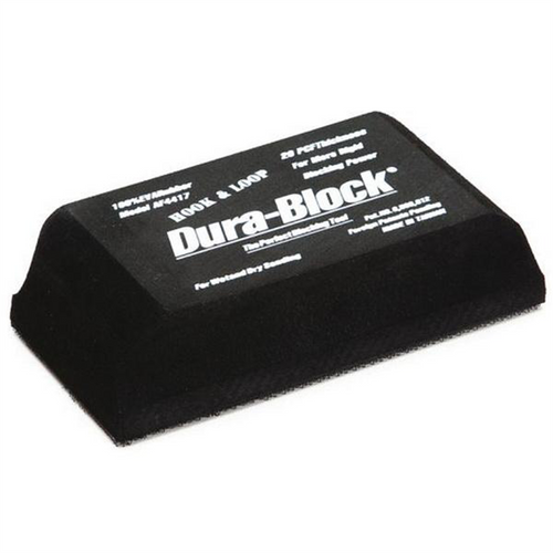 Mirka Abrasives AF4417 Hand Sanding Block, 2-5/8 in W x 5-1/2 in L, Hook and Loop Attachment, EVA Rubber