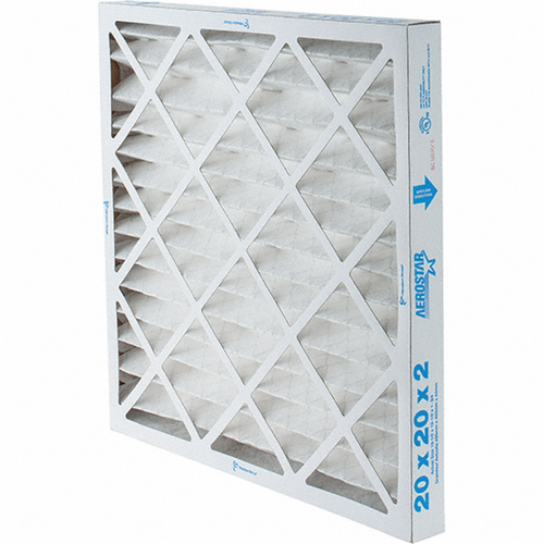 Msc Industrial Supply 20 x 20 x 2", MERV 8, 35&#37; Efficiency, Wire-Backed Pleated Air Filter